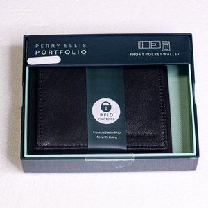 NWT Perry Ellis RFID leather wallet